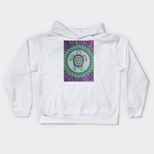 Sea Turtle Mandala Kids Hoodie